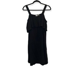 ARITZIA WILFRED Black cold shoulder mini dress size Small